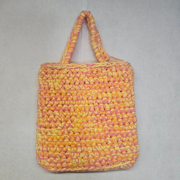 NWT Pitusa Macrame Chain Mini Bag Mixed Pink - Picture 1 of 9